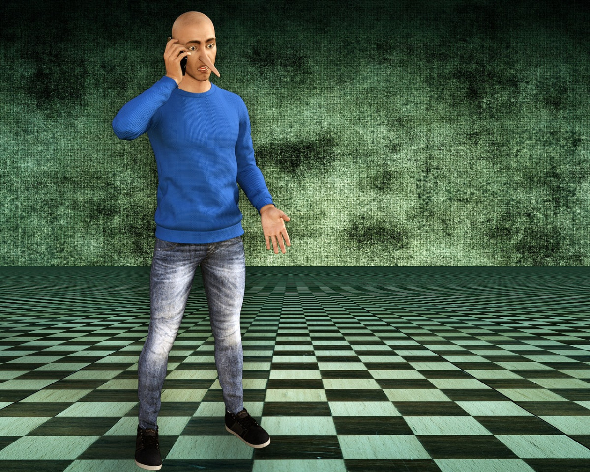 Pinnocchio Man Lying