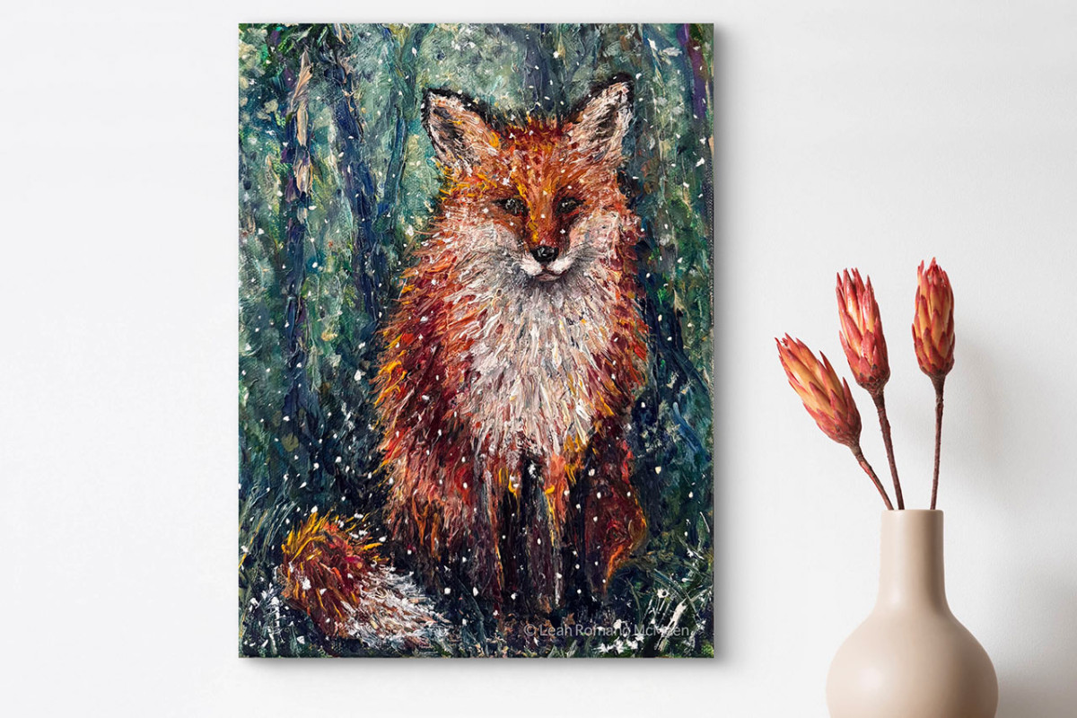 Fox Print Canvas